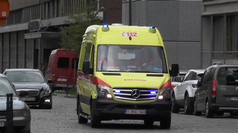 X Nieuwe Ambulance A Brandweer Brussel Met Spoed Youtube