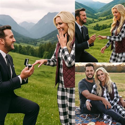 Luke Bryan Drops to One Knee Again — But This Time, It Wasn’t Onstage 💍