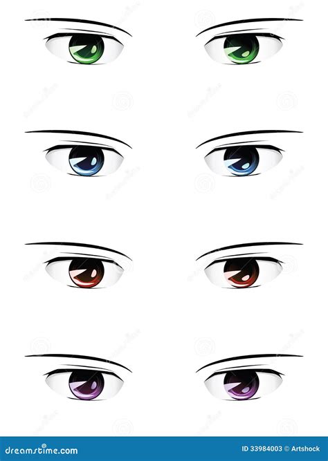 Anime Male Eyes Stock Photos - Image: 33984003