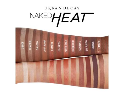 Urban Decay Naked Heat Eyeshadow Palette Amber Tones For A Warm Glow Professional Quality