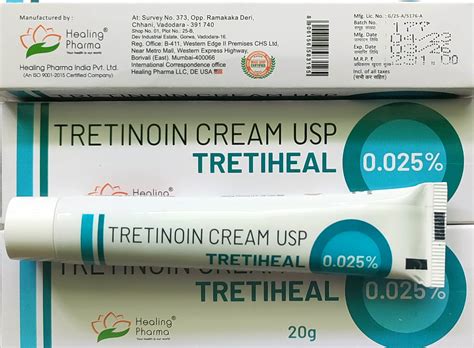 Купити Третиноїн крем Індія Tretiheal cream 0.025% 20 грамів, ціна 350 ...