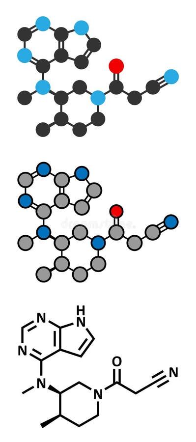 Molécula Del Fármaco Para La Artritis Reumatoide Tofacitinib Inhibidor