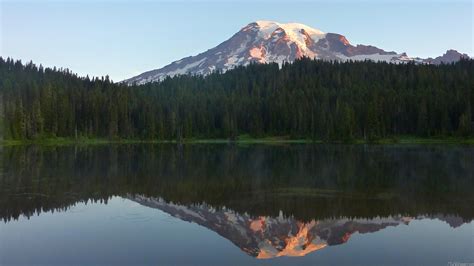 MLeWallpapers.com - Mount Rainier Reflected Sunrise I