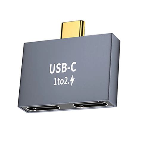 1 To 2 Type C Splitter Usb C Male To Dual Usb C Female Laptop Mobile