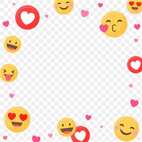 love emoticon frame png transparent premium png rawpixel