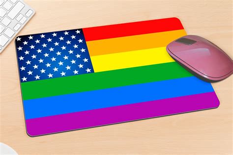 Pride Mouse Pad LGBTQ Pride American Pride Flag Gay Pride Etsy