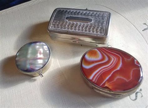 Vintage Pill Boxes Onyx Box Alpaca Silver Pill Box Abalone Etsy