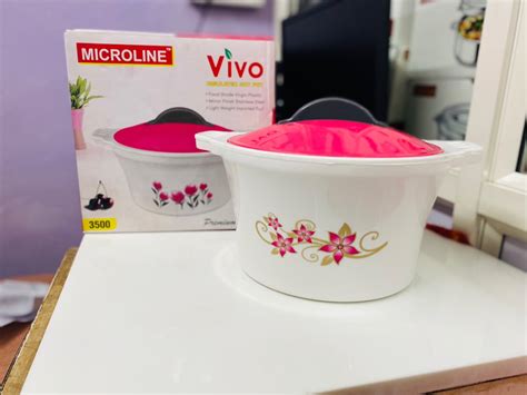 MICROLINE Plastic Fancy Casserole Hot Box For Home Model Name Number