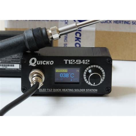 Паяльная станция QUICKO T12-942 MINI OLED на жалах Hakko T12