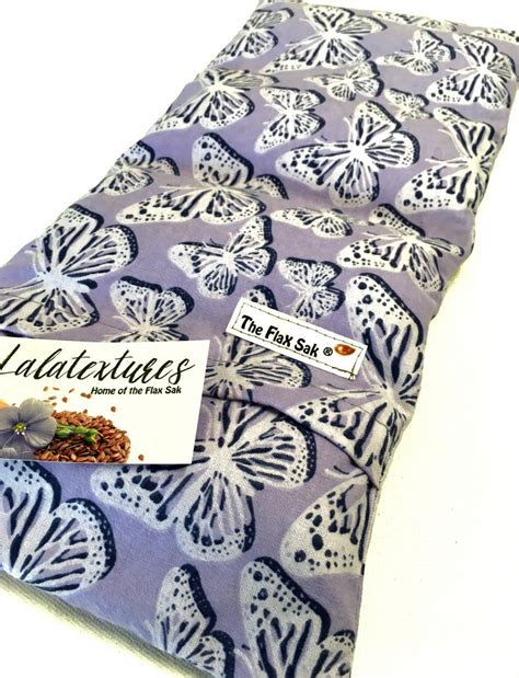 Microwave Flax Heating Pad Hot Cold Pack Butterfly Flannel Etsy