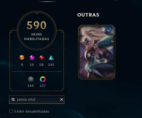 Janna Vitoriosa Elise Vitoriosa Kayle Ju Za Skins League Of