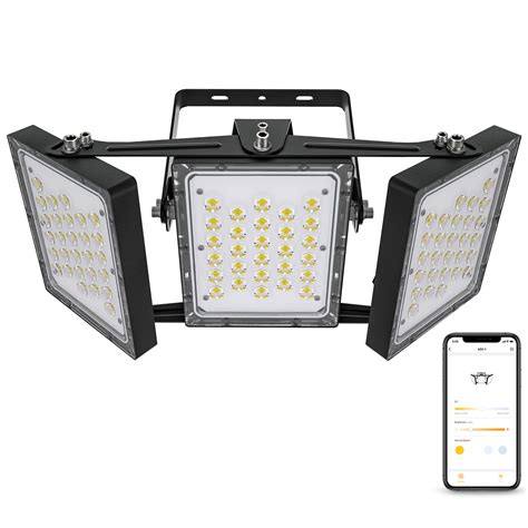 Smart Led Flood Lights 3 Light Panels App Controlled150w 450w Solla