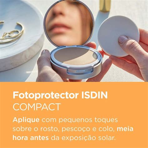 Pó Compacto Com Protetor Solar Qual O Melhor - Protetor Solar Facial em Pó Compacto com Cor Isdin FPS50+ - Época ...