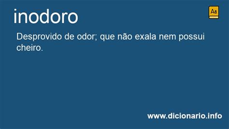O Que Significa Inodora