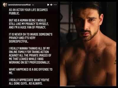 Michele Morrone S Full Frontal Nude Pics From Days Sets Leak Online Actor Issues