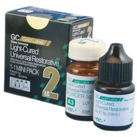 Gc Gold Label 2 Lc Light Cured Universal Restorative Glass Ionomer