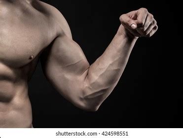 Image Very Muscular Man Posing Naked Stock Photo Edit Now 424598551