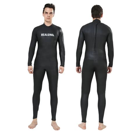 REALON Full Wetsuits 3mm Neoprene Smooth Skin Suit Scuba Diving