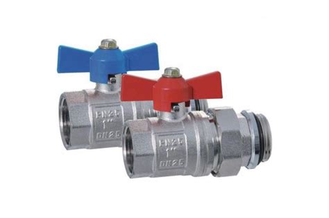 Кран шаровой коллекторный с американкой TIM 1" гайка / штуцер с красной ...