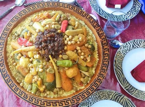 moroccan couscous   vegetables couscous bidaoui taste  maroc