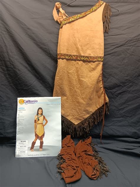 Childrens Native American Indian Princess Costume Siz… - Gem