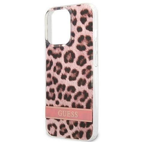 Originalna Maska Guess Hardcase Leopard Pink Za IPhone 13 Pro Max