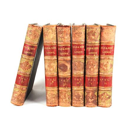 SEX VOLYMER GAMLA NYA LONDON Böcker Kartor Handskrifter Böcker Auctionet