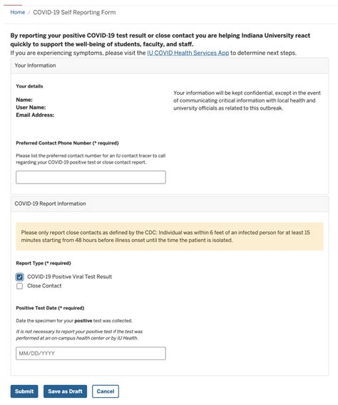 Covid Test Template
