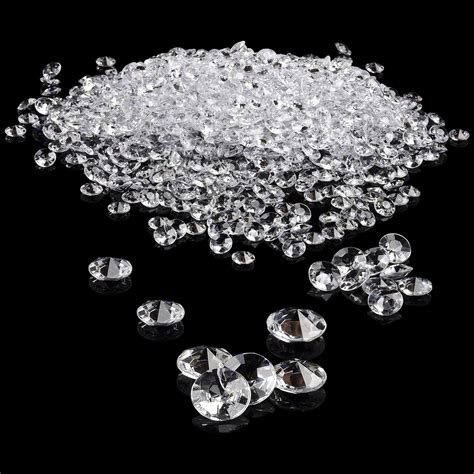 N 1000 piezas de diamantes acrílicos de 10 mm piedras preciosas