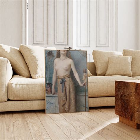 Vintage Naked Woman Painting Eclectic Wall Decor Antique Etsy