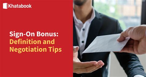 Sign on Bonus - Meaning, Definition, Advantages & Disadvantages