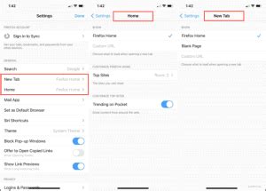 how to make firefox home page