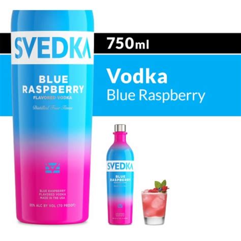 Svedka Blue Raspberry Flavored Vodka 750 Ml Frys Food Stores