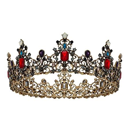 Amazon Sweetv Jeweled Baroque Queen Crown Rhinestone Wedding