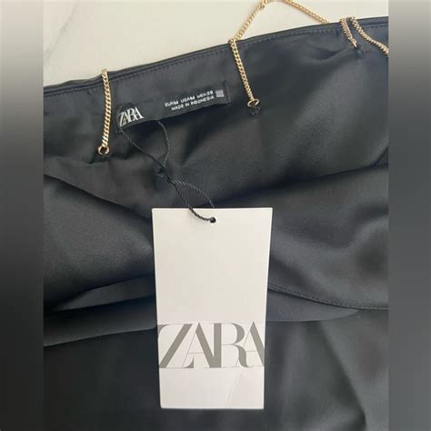 Zara Dresses Zara Satin Effect Mini Dress Poshmark