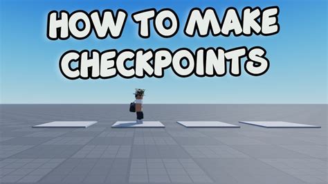 How To Make Checkpoints Roblox Studio Tutorial Youtube