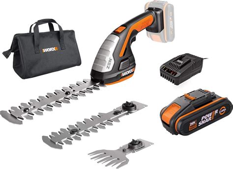 WORX 3 En 1 Set Sculpte Haies Et Taille Herbes Sans Fil WG801E 4