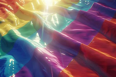 La Bandera Del Arco Iris Gay Foto Premium