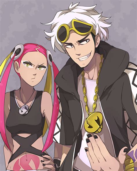 Guzma And Plumeria Plumeria Pokemon Pokemon Team Skull