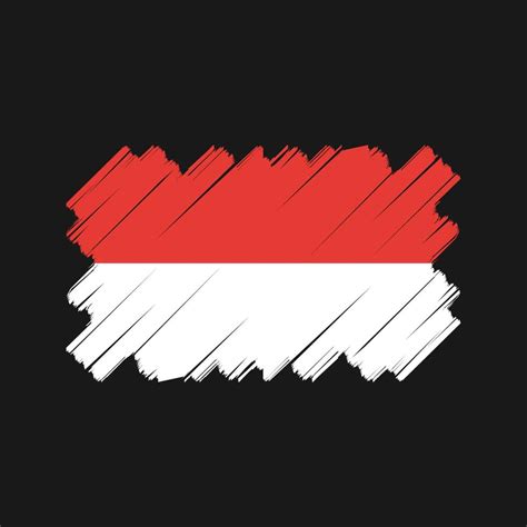 Indonesia or Monaco Flag Vector Design. National Flag 11472969 Vector ...