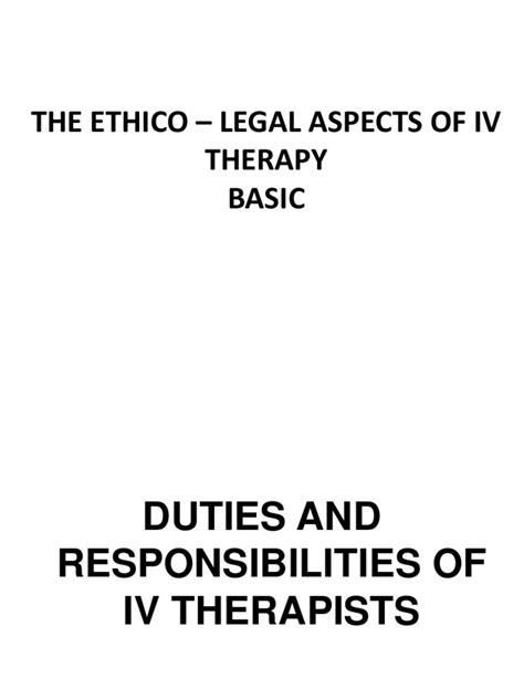 2 Ethico Legal Issues On Ivt Pdf Intravenous Therapy Nursing