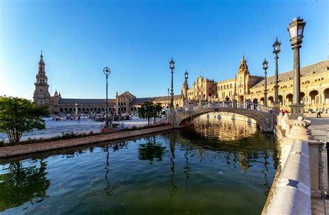 La Famosa Plaza De Espa A De Espa A Sevilla Espa A Foto De Archivo