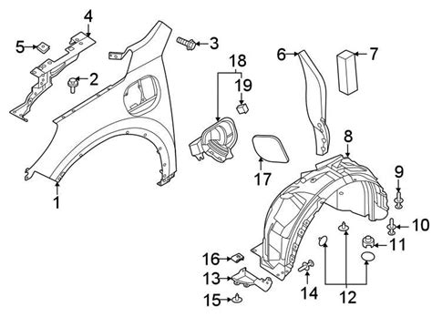 Explore The Detailed Ford Escape Body Parts Diagram For Easy