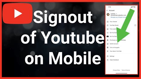 How To Logout Of Youtube Account On IPhone Mobile YouTube