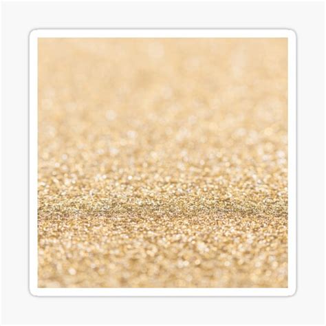 Gold Soft Faux Glitter Sparkles Sticker For Sale By Pldesign Redbubble