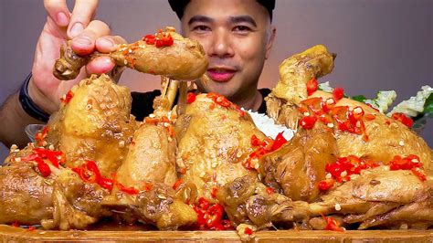 SPICY CHICKEN ADOBADO ADOBADONG MANOK MUKBANG ASMR ALFIE EATS