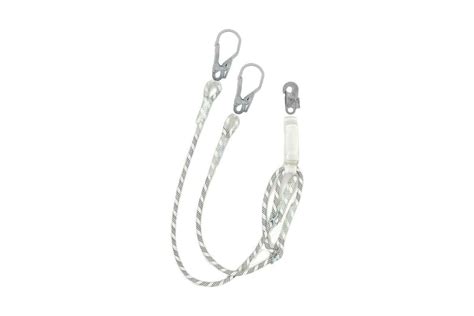 Двойной, верёвочный регулируемый строп Alandr Safety стальные карабины ...