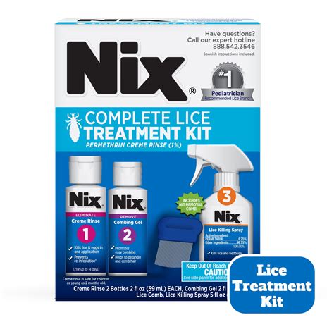 Nix Complete Lice Treatment Kit, Lice Treatment for Hair, Lice Spray
