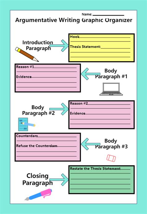 Argument Writing Graphic Organizers Edrawmax Templates