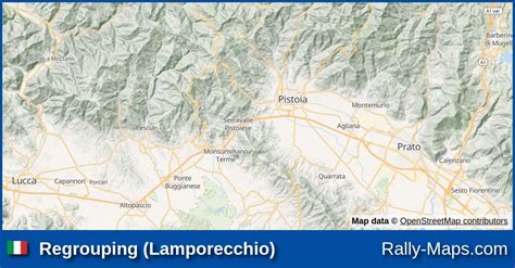 Karte Regrouping Lamporecchio Rally Citt Di Pistoia